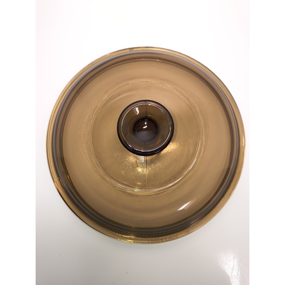Vintage Original Pyrex Corning Visions 2.5L Fireside Brown Replacement Lid V2.5C